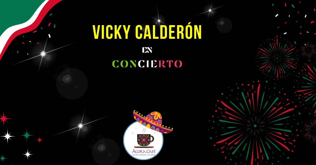 Vicky Calderón celebrando el mes patrio